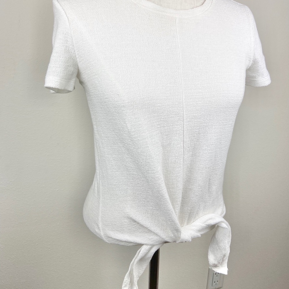 Madewell Tie-Front Marin Sweater Tee - Picture 3 of 6